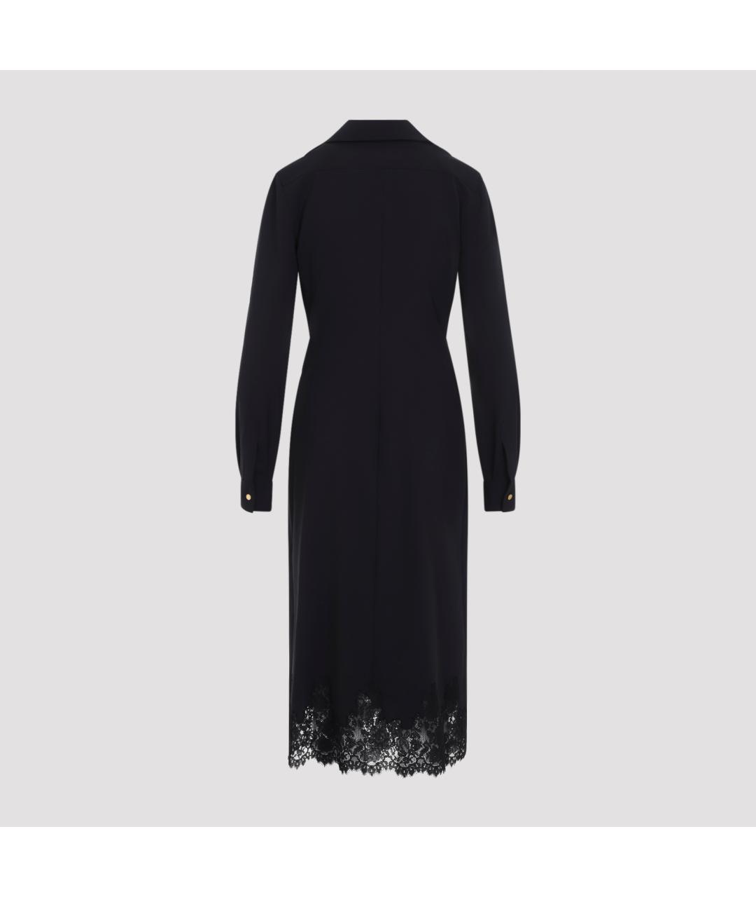ALBERTA FERRETTI Черное полиэстеровое платье, фото 3