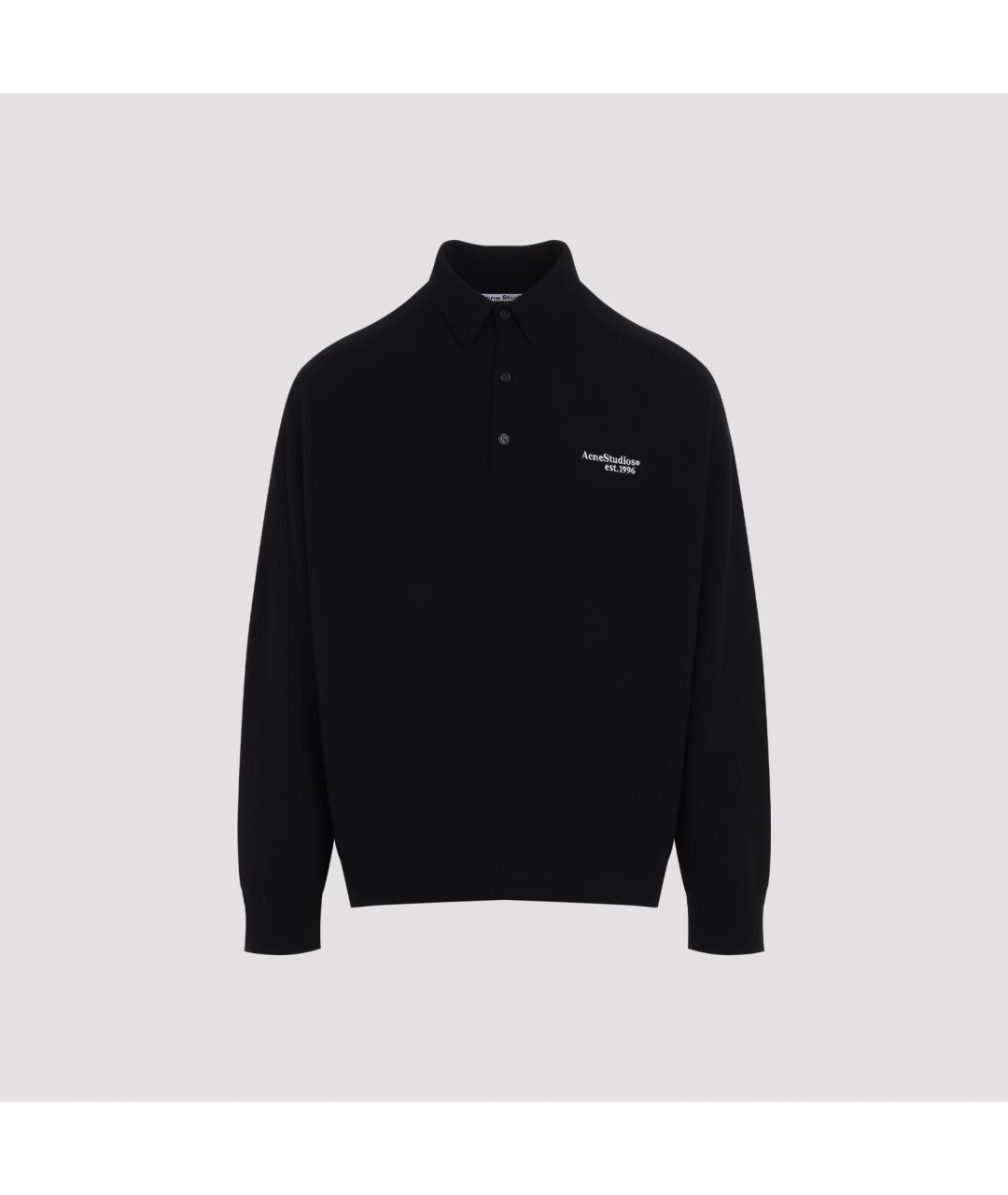 ACNE STUDIOS Черный шерстяной джемпер / свитер, фото 2