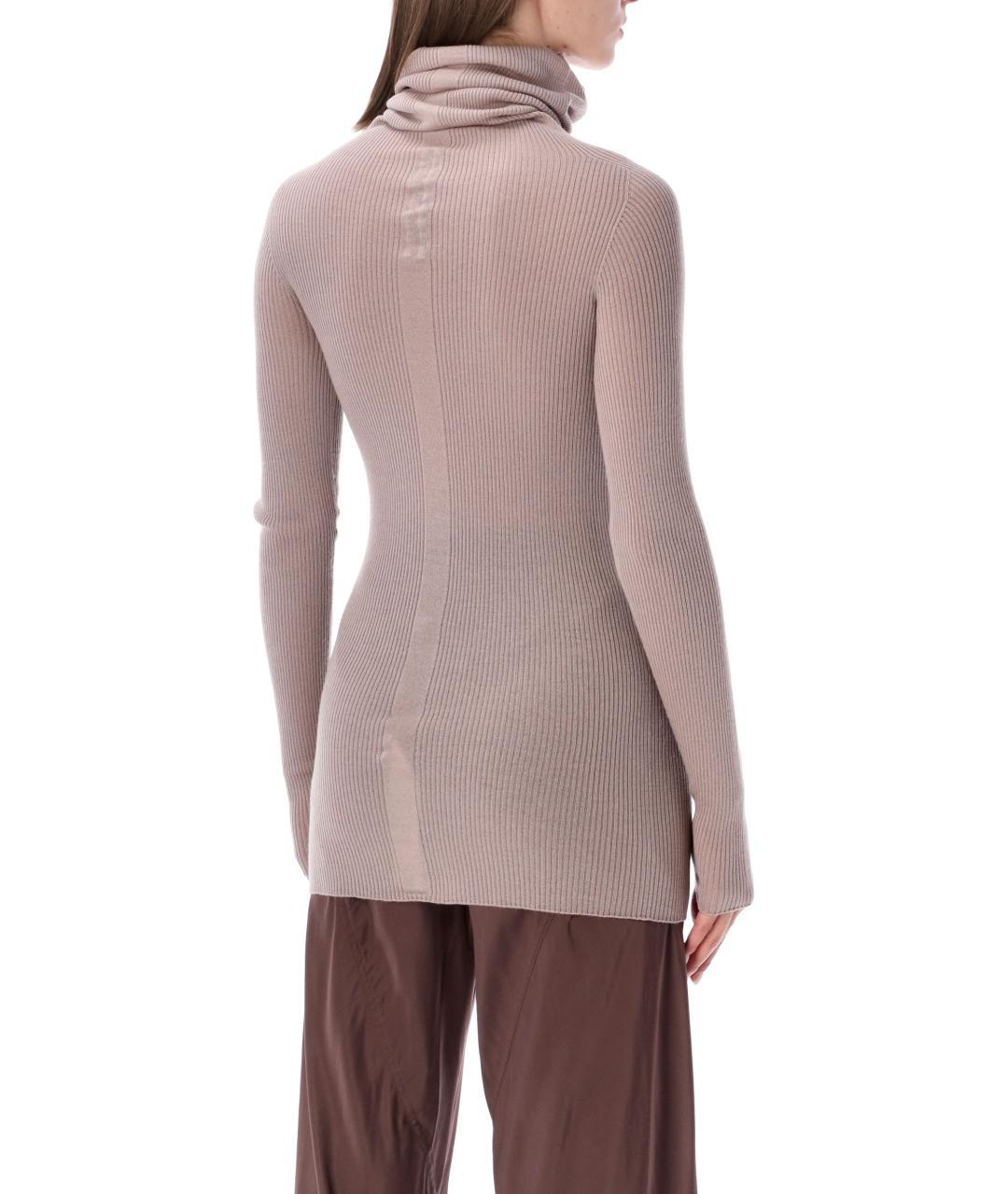 RICK OWENS Розовая шерстяная водолазка, фото 2