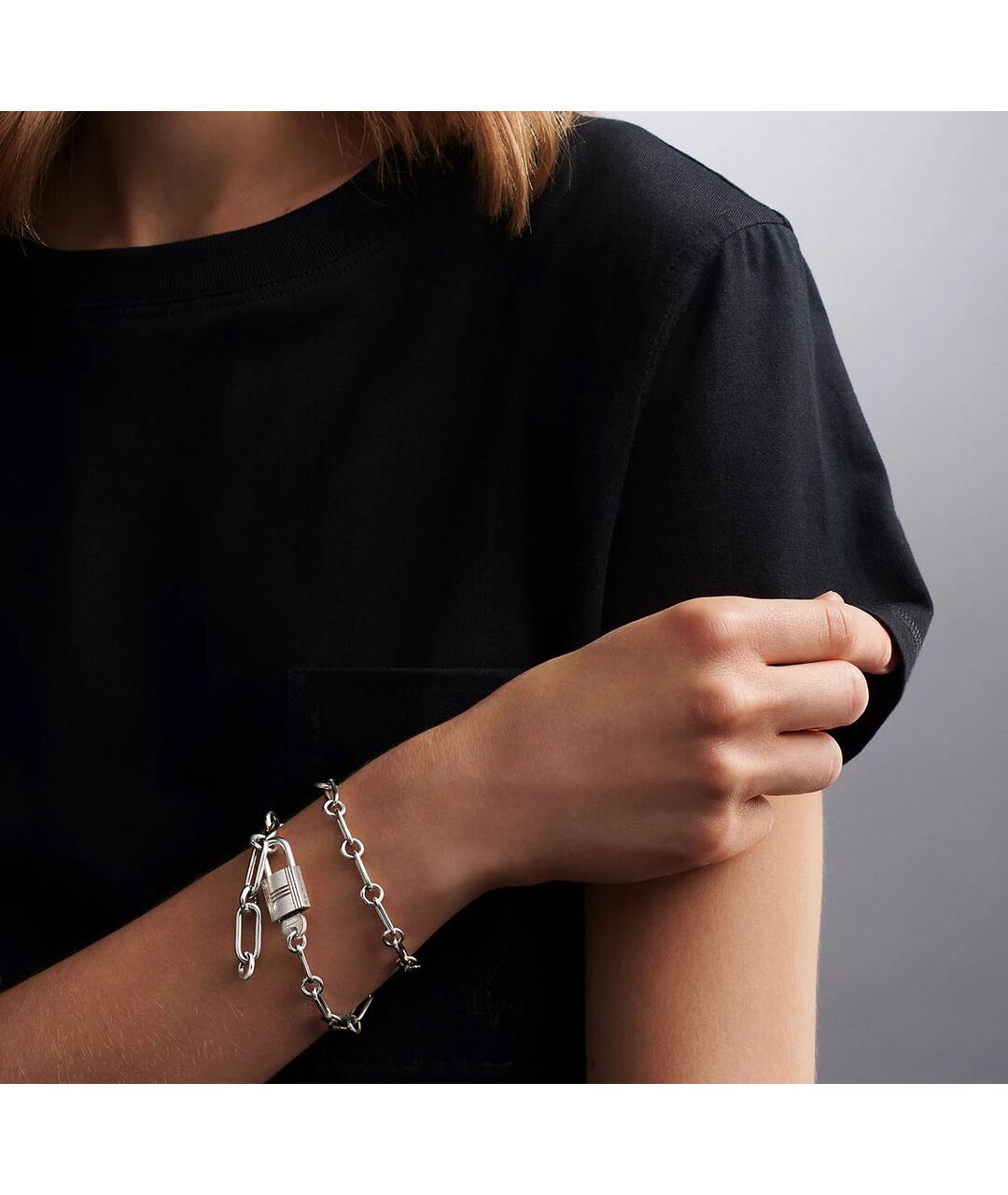 HERMES Серебряное серебряное колье, фото 3