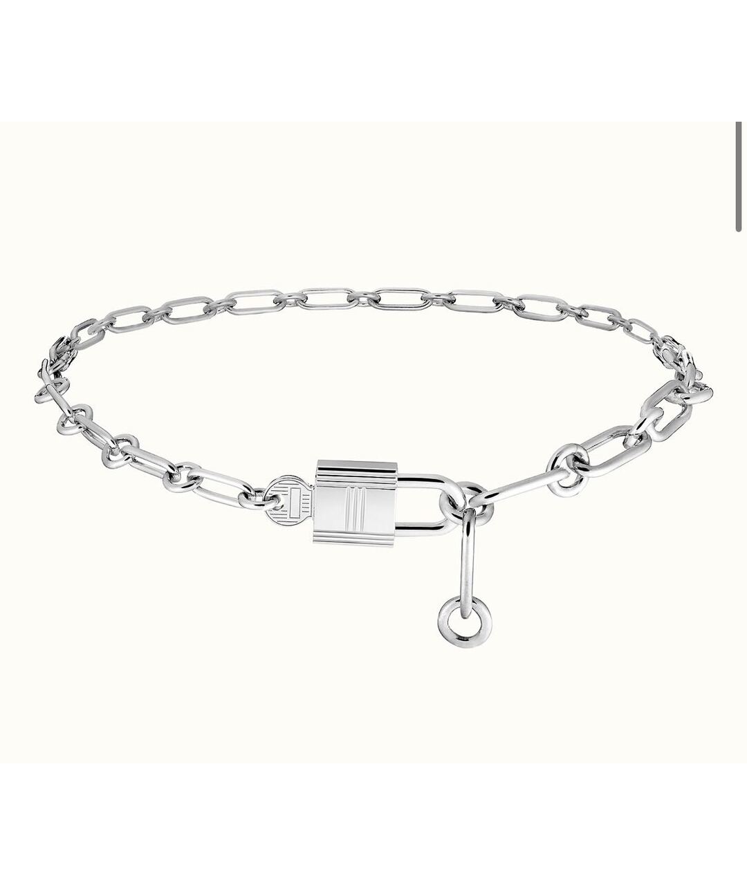 HERMES Серебряное серебряное колье, фото 6