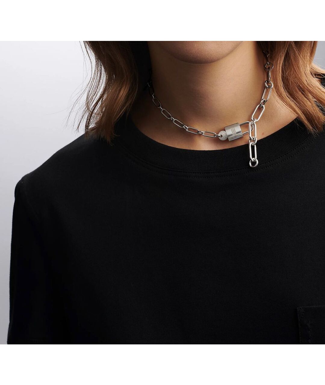 HERMES Серебряное серебряное колье, фото 2