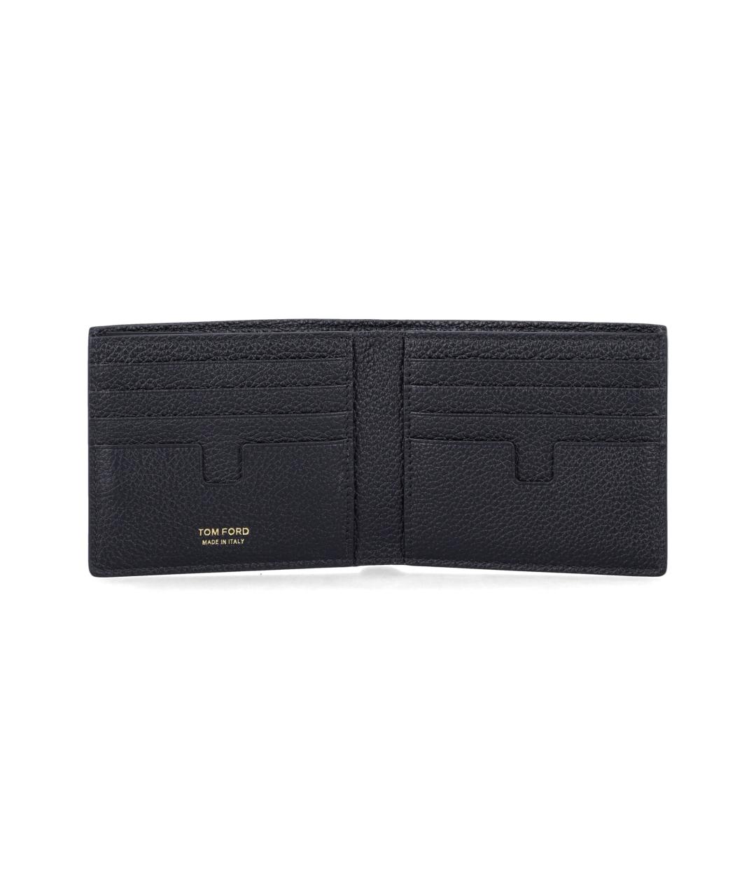 TOM FORD Черный кожаный кошелек, фото 3