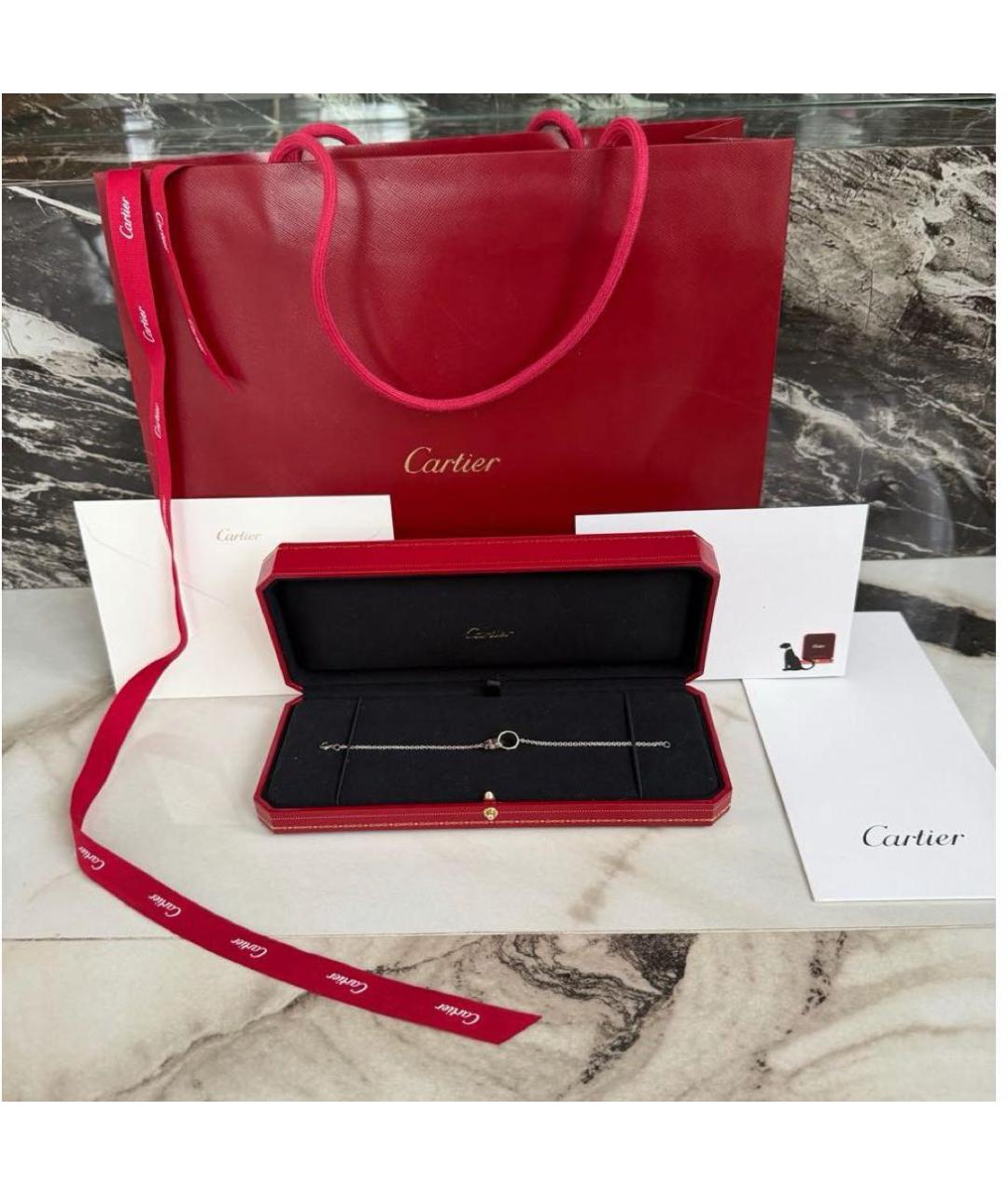 CARTIER Серебряный браслет из белого золота, фото 4