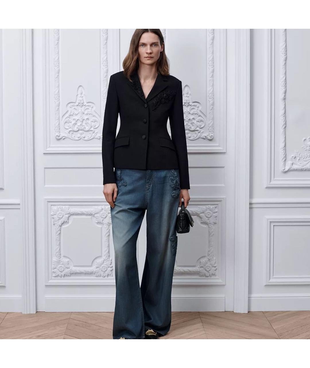 CHRISTIAN DIOR Синие прямые джинсы, фото 2