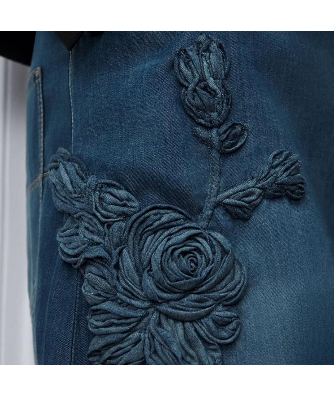 CHRISTIAN DIOR Синие прямые джинсы, фото 4