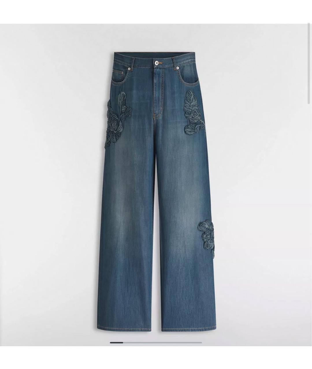 CHRISTIAN DIOR Синие прямые джинсы, фото 5