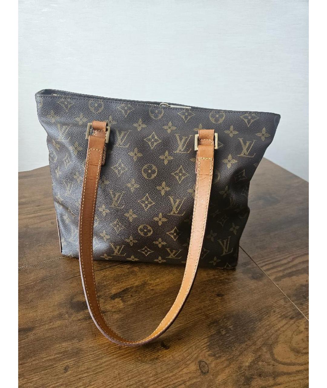 LOUIS VUITTON Коричневая сумка тоут, фото 10