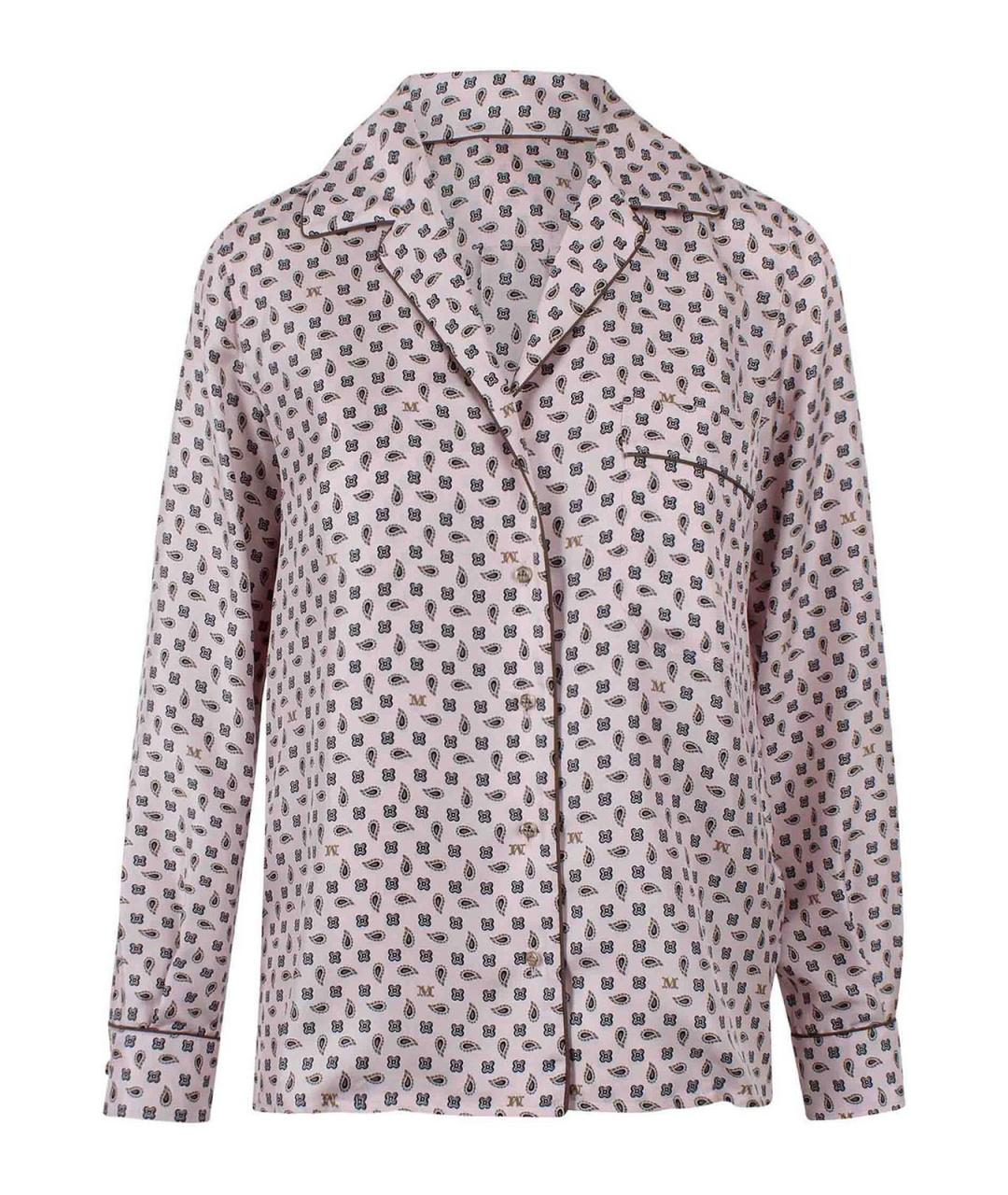 MAX MARA Розовая шелковая рубашка, фото 1