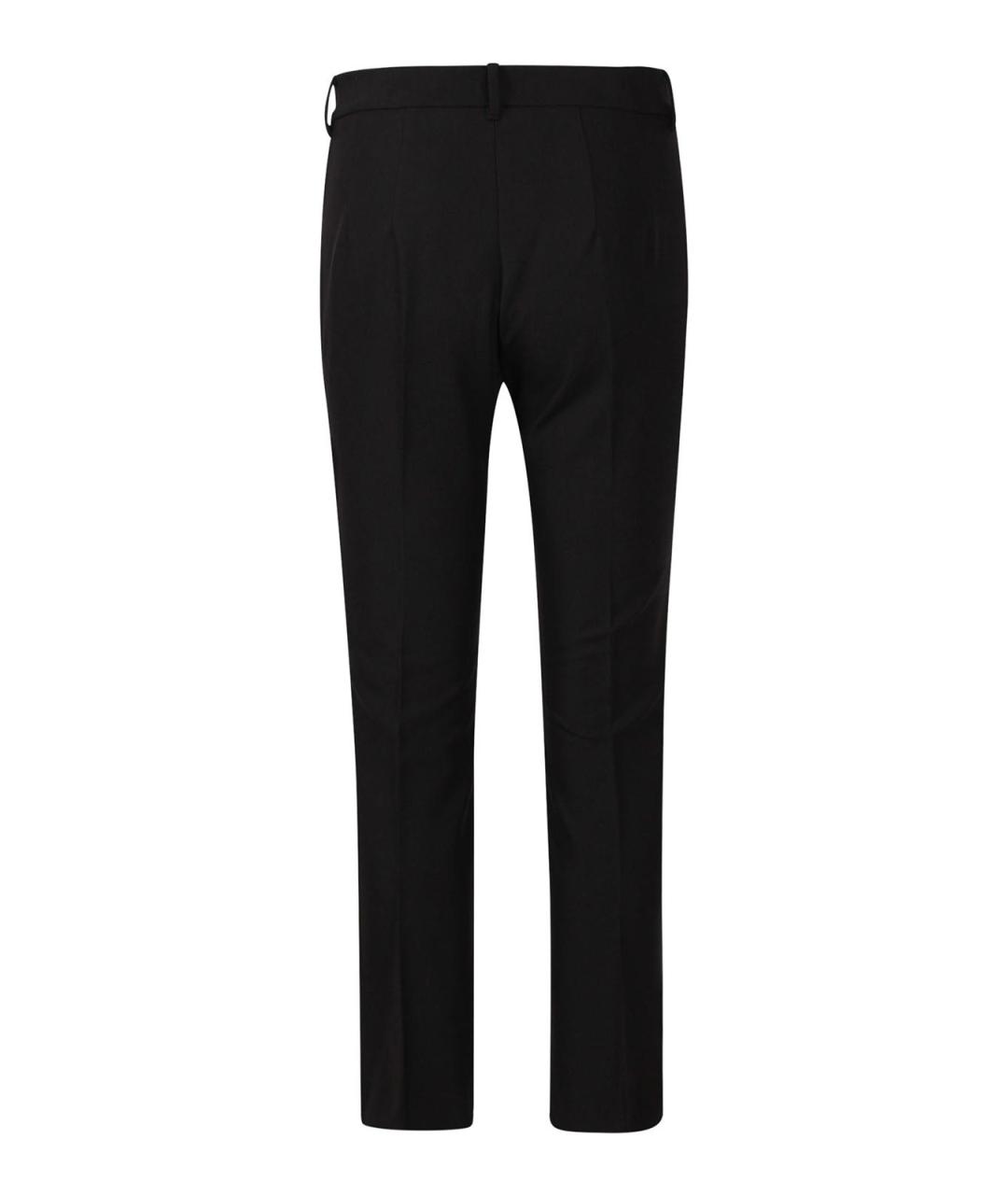 'S MAX MARA Черные хлопковые брюки узкие, фото 2