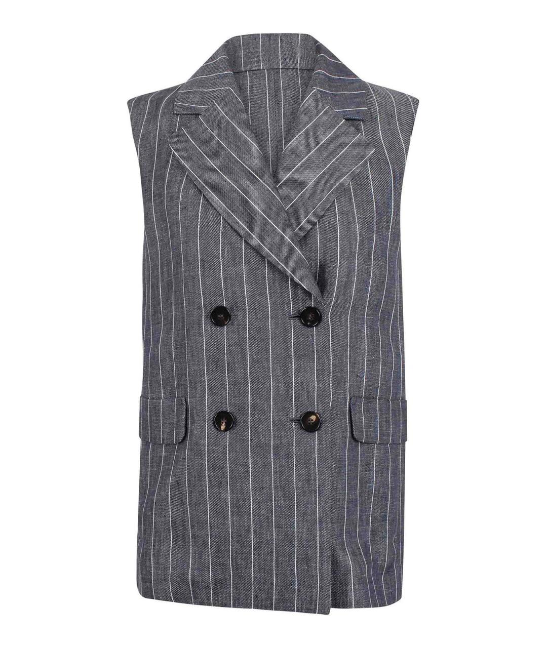 'S MAX MARA Синий жилет, фото 1