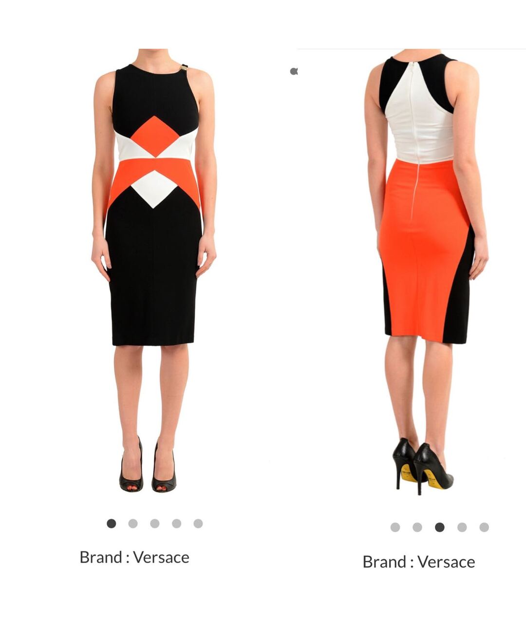 VERSACE COLLECTION Мульти вискозное повседневное платье, фото 5
