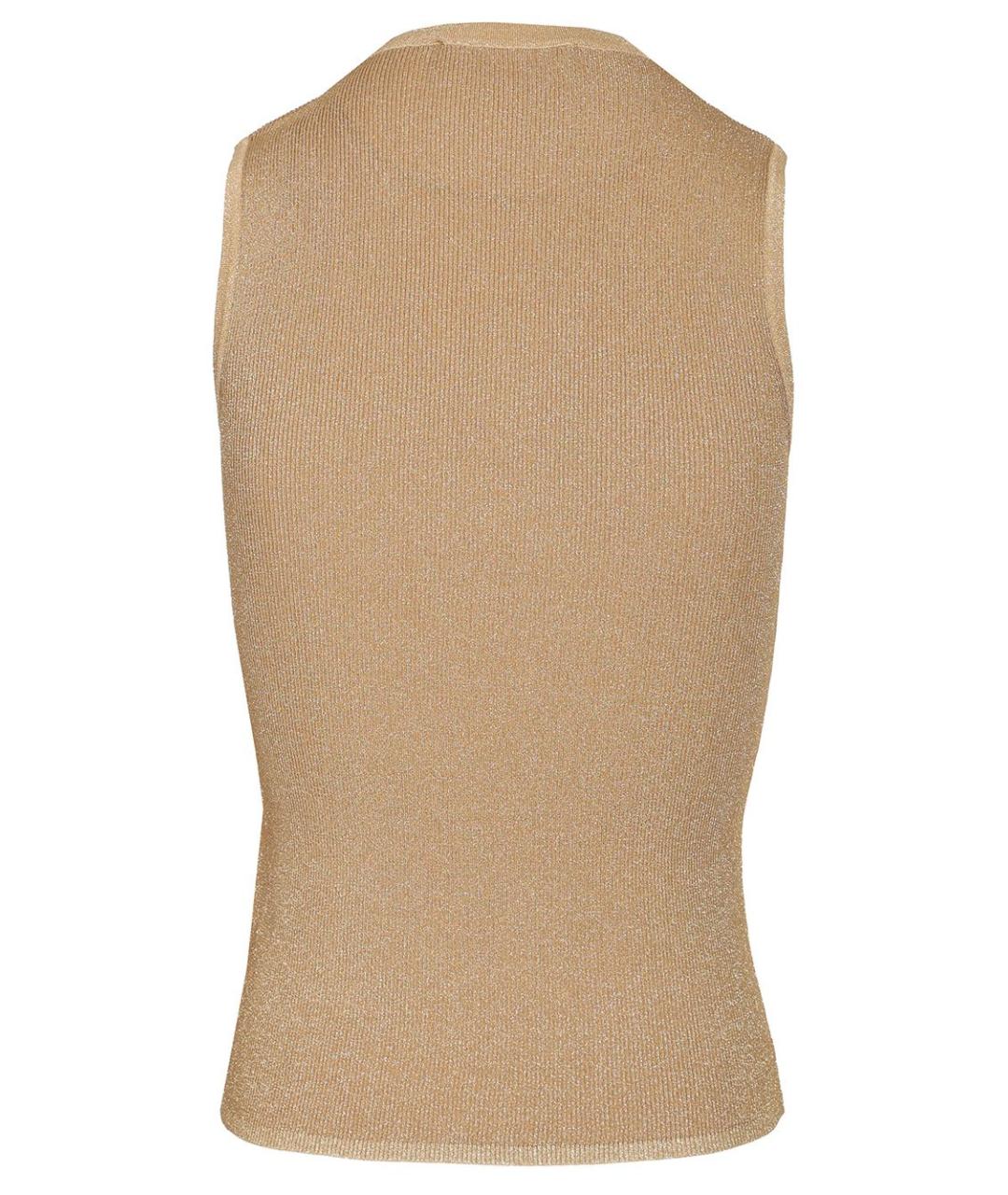 MAX MARA STUDIO Золотая полиэстеровая блузы, фото 2