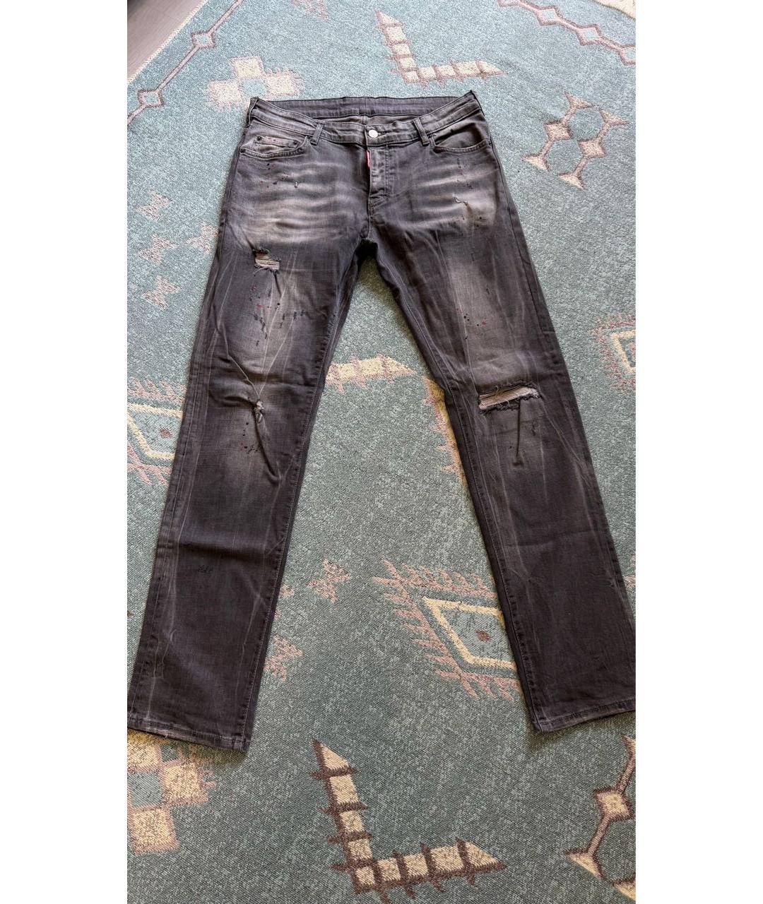 DSQUARED2 Серые хлопковые джинсы скинни, фото 8