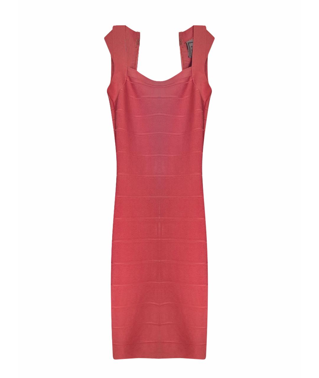HERVE LEGER Розовое платье, фото 1