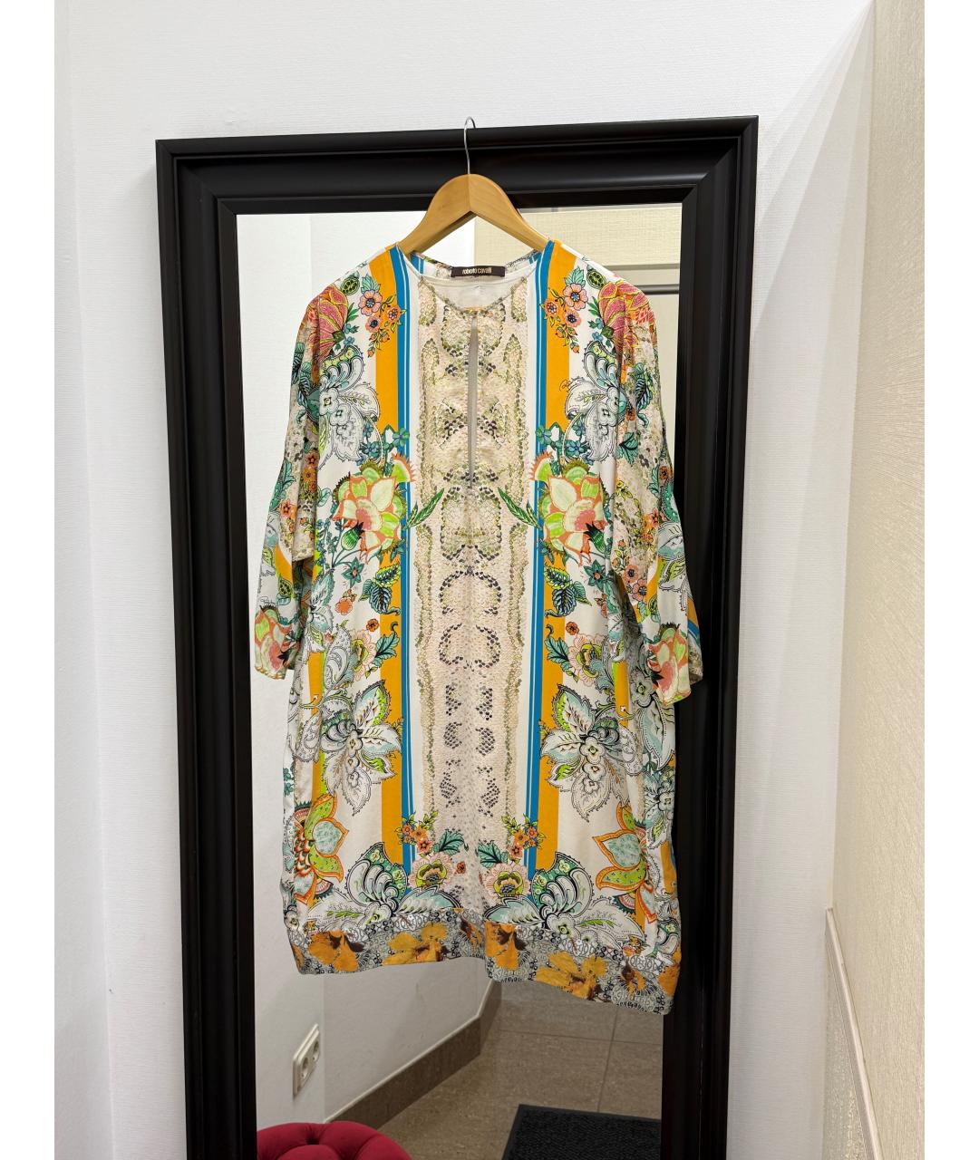 ROBERTO CAVALLI Шелковое платье, фото 8