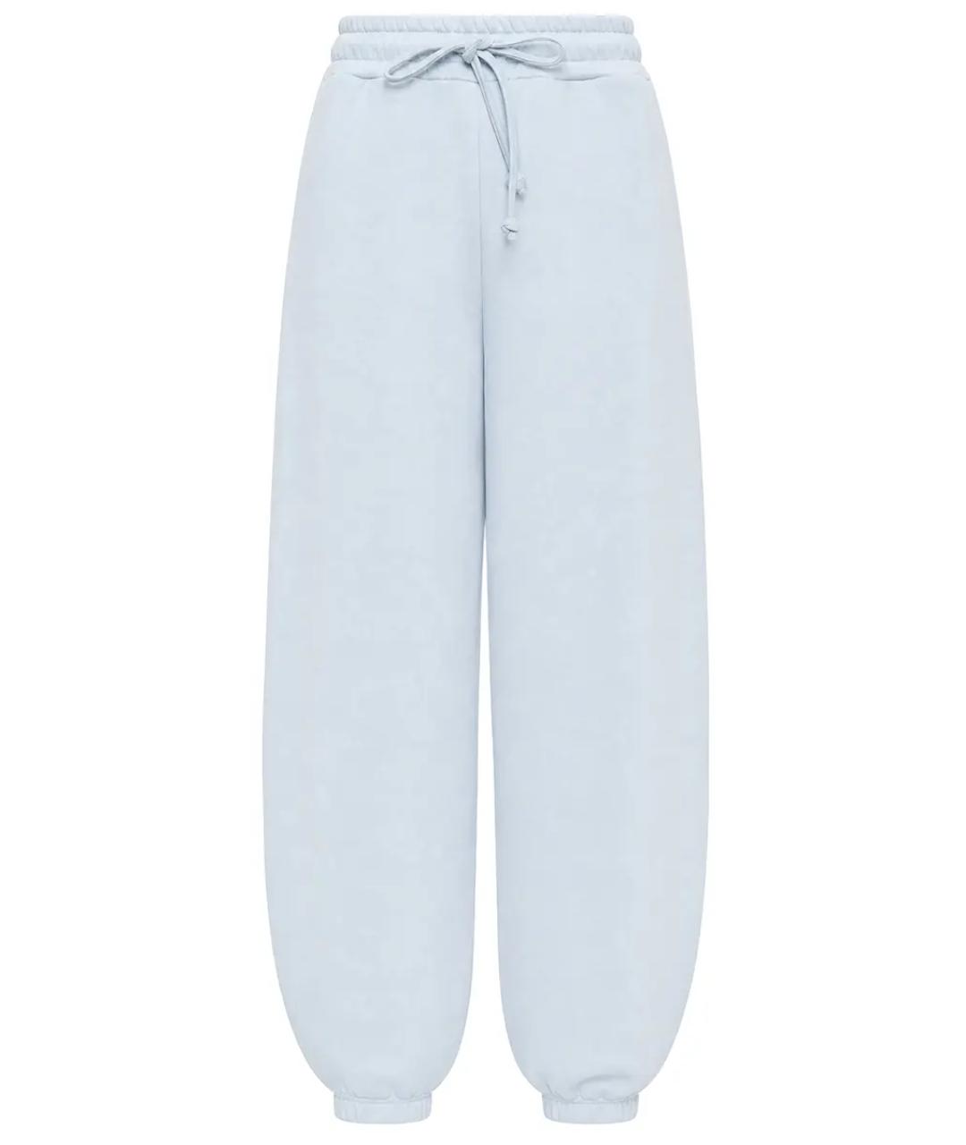 DOLCE&GABBANA Голубые хлопковые спортивные брюки и шорты, фото 1