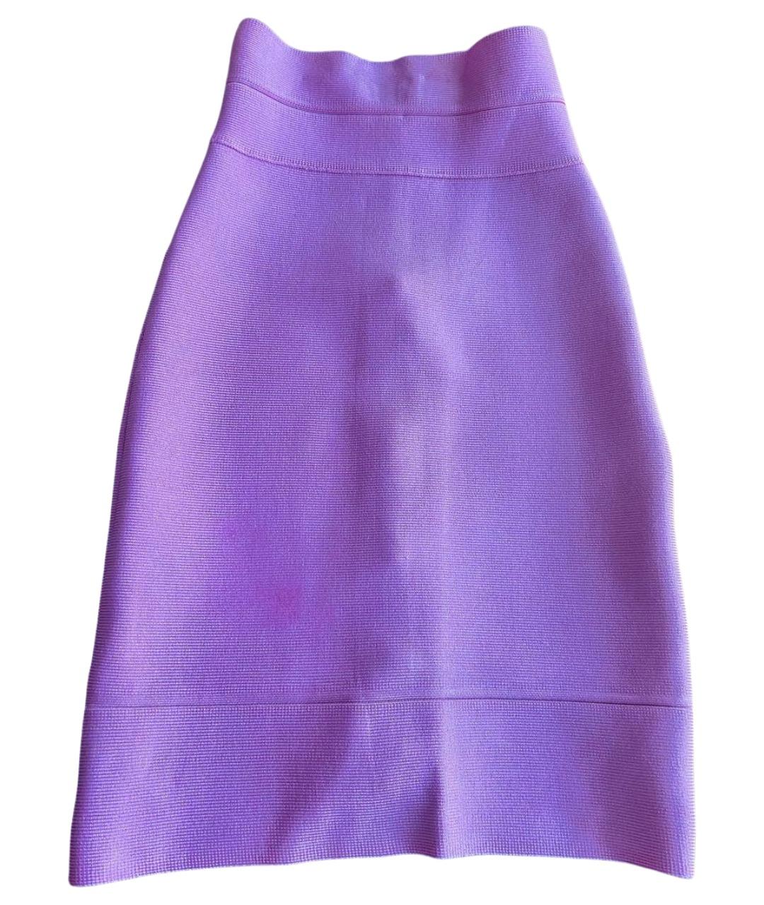 HERVE LEGER Розовая юбка мини, фото 1