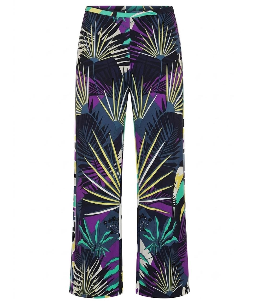 EMILIO PUCCI Мульти шелковые прямые брюки, фото 1