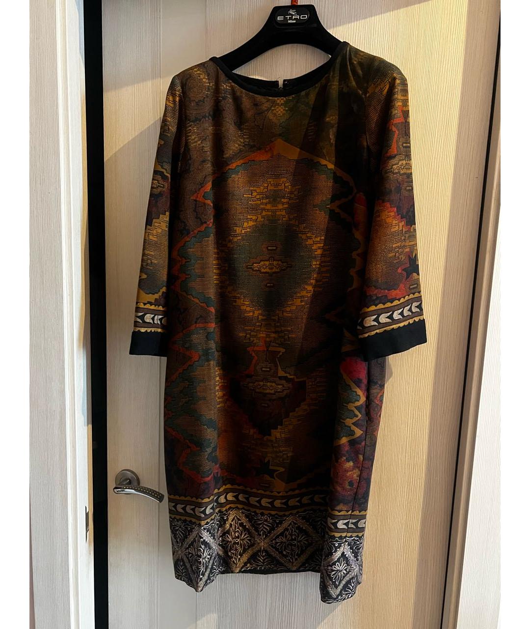 ETRO Мульти шерстяное платье, фото 6