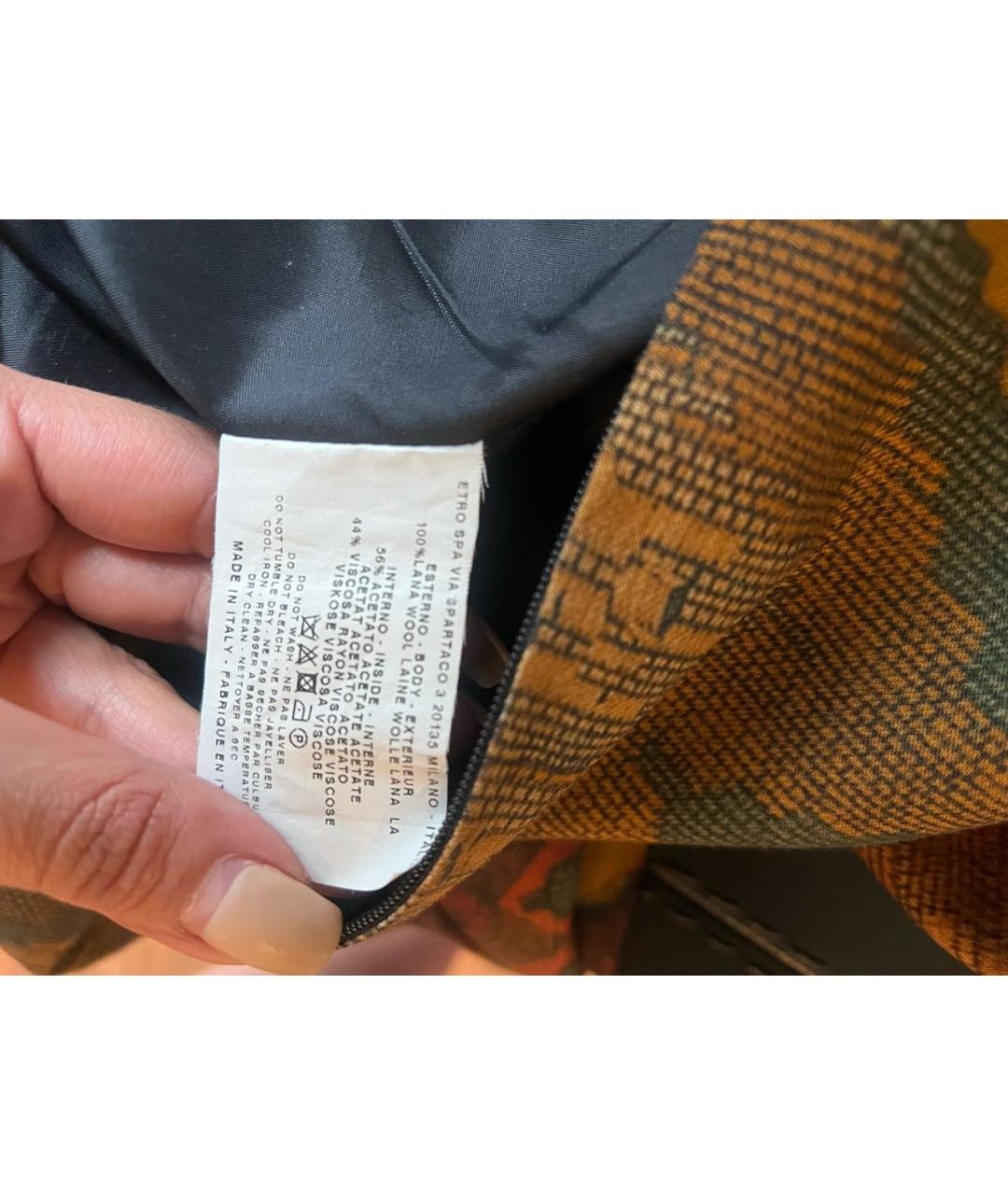 ETRO Мульти шерстяное платье, фото 4