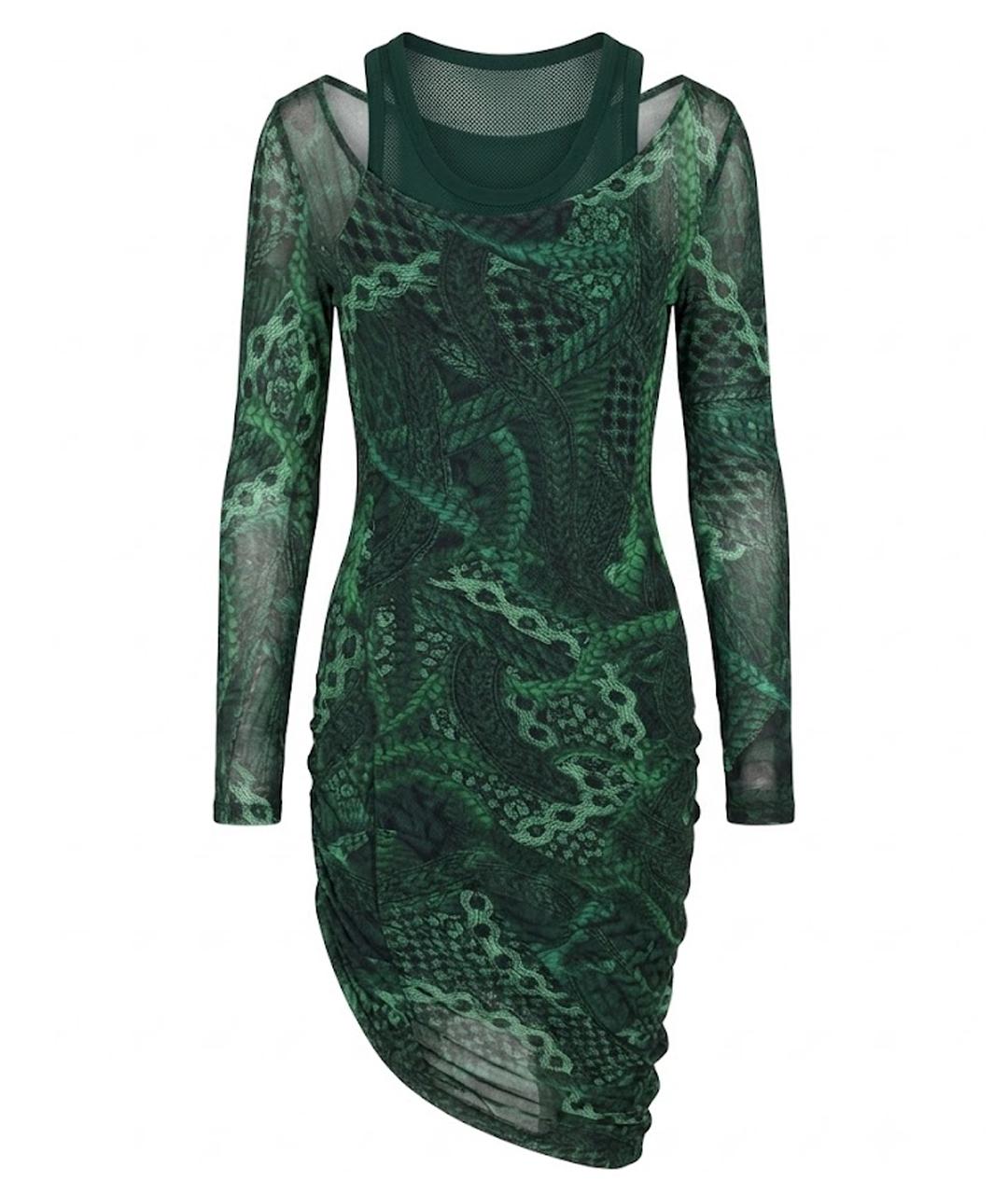 ALEXANDER MCQUEEN Зеленое платье, фото 1