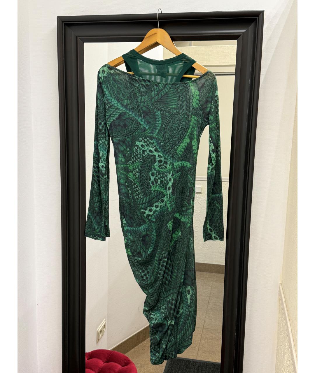 ALEXANDER MCQUEEN Зеленое платье, фото 2