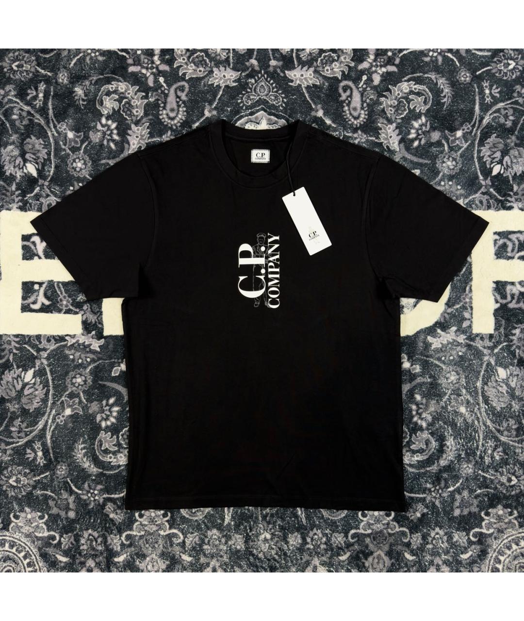 CP COMPANY Черная хлопковая футболка, фото 6