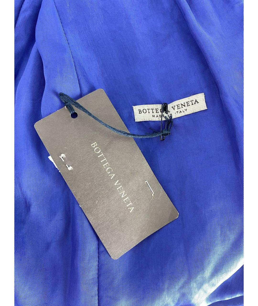 BOTTEGA VENETA Синий полиэстеровый жакет/пиджак, фото 6