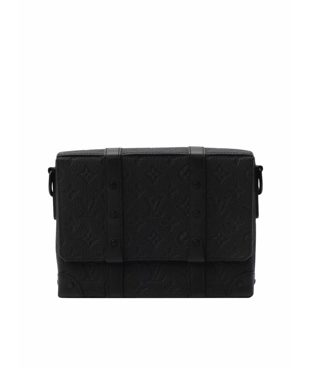 LOUIS VUITTON Черная кожаная сумка на плечо, фото 1