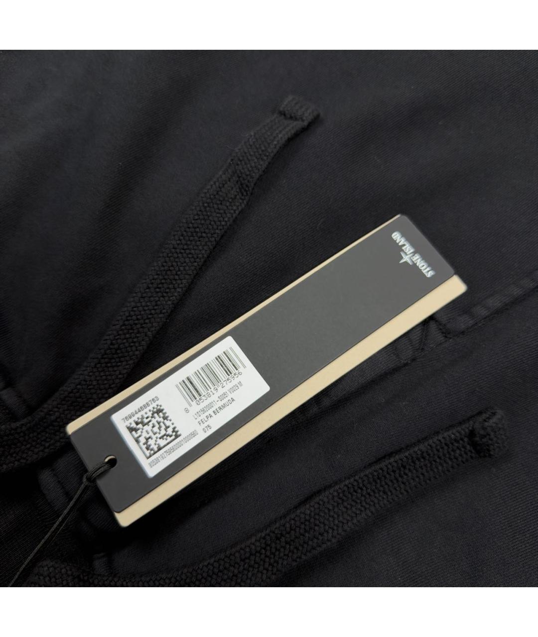 STONE ISLAND Черные шорты, фото 4