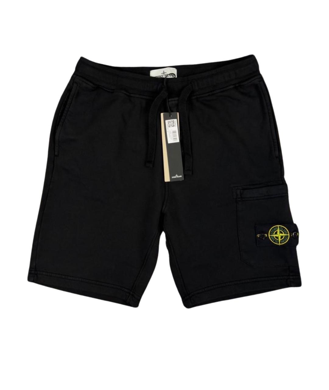 STONE ISLAND Черные шорты, фото 1