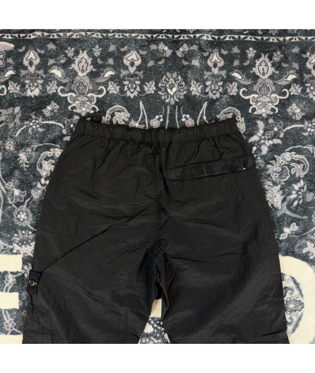 STONE ISLAND Черные брюки чинос, фото 4