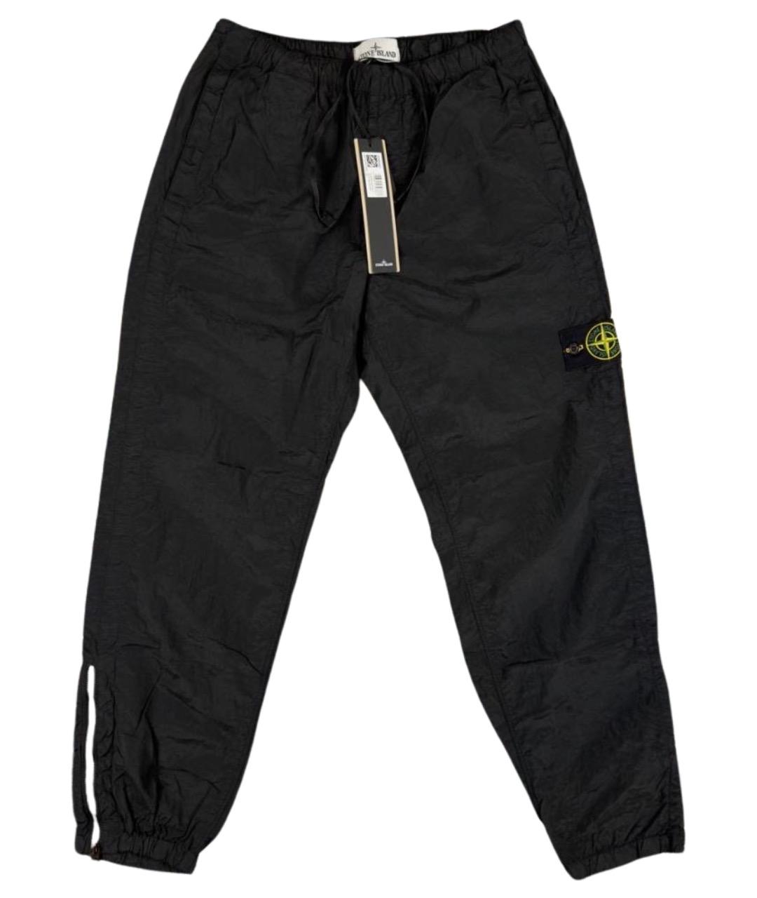 STONE ISLAND Черные брюки чинос, фото 1
