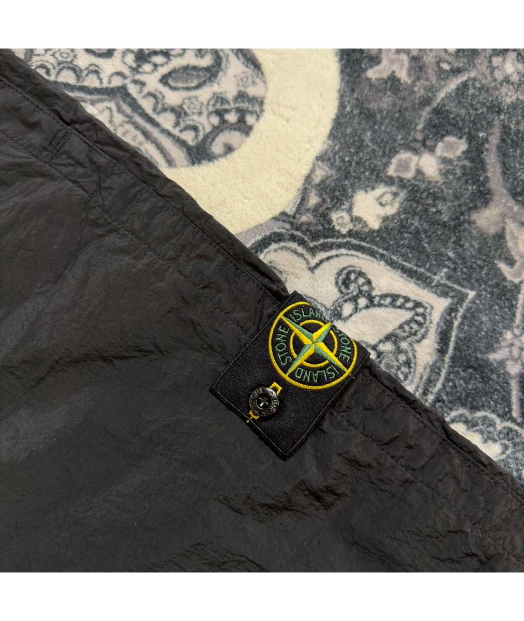 STONE ISLAND Черные брюки чинос, фото 3