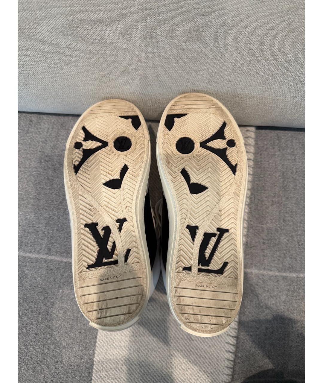 LOUIS VUITTON Белые кожаные кеды, фото 5