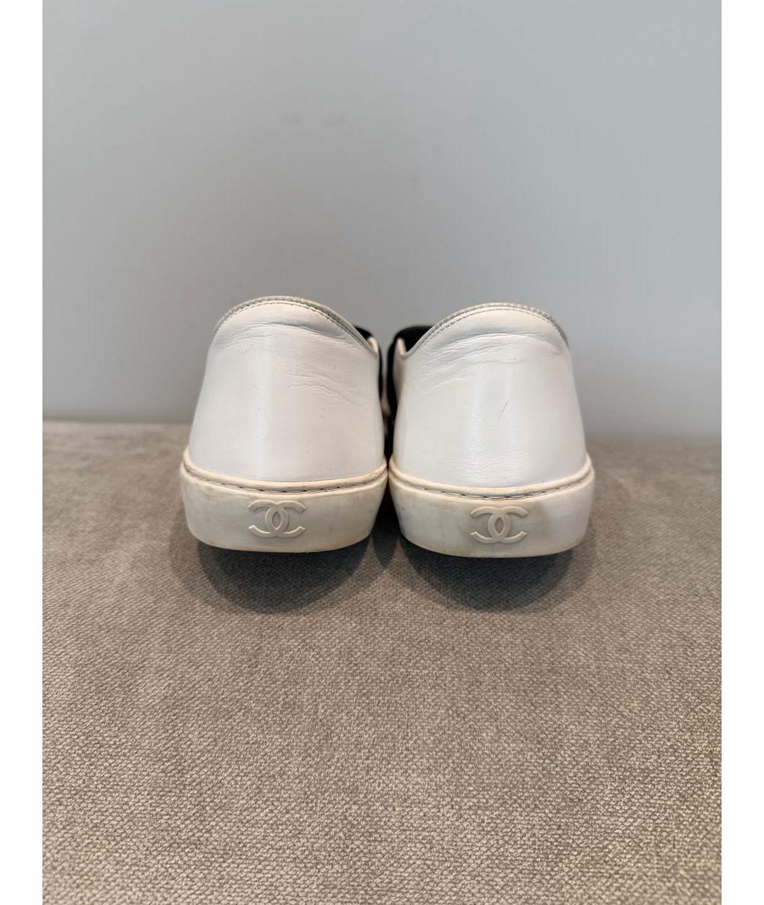 CHANEL Черные кожаные мокасины, фото 4