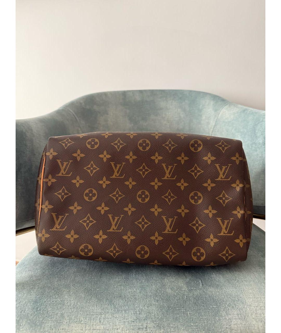 LOUIS VUITTON Коричневая сумка с короткими ручками, фото 7