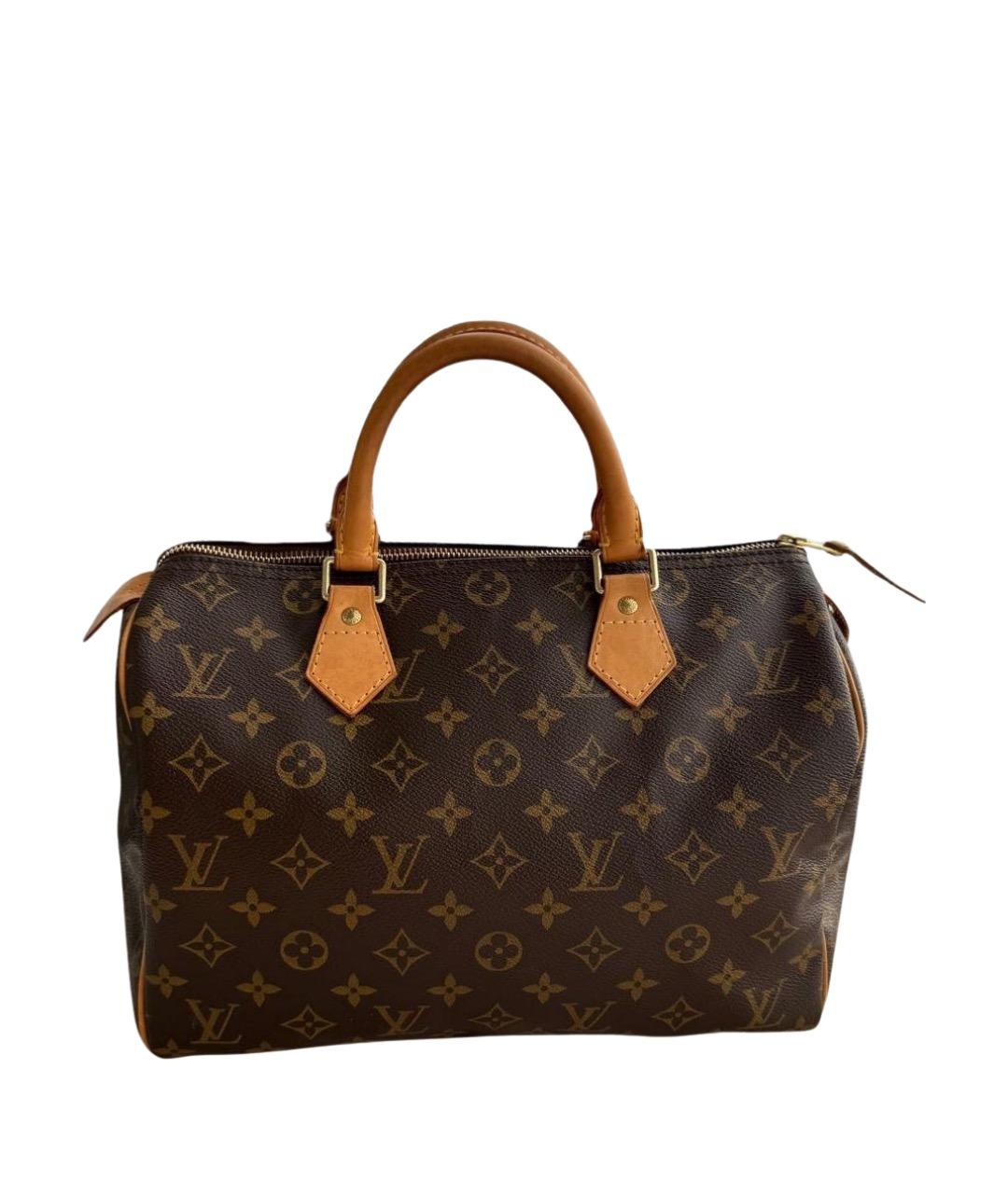 LOUIS VUITTON Коричневая сумка с короткими ручками, фото 1