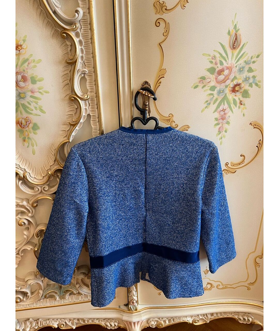 PINKO Синий хлопковый жакет/пиджак, фото 2