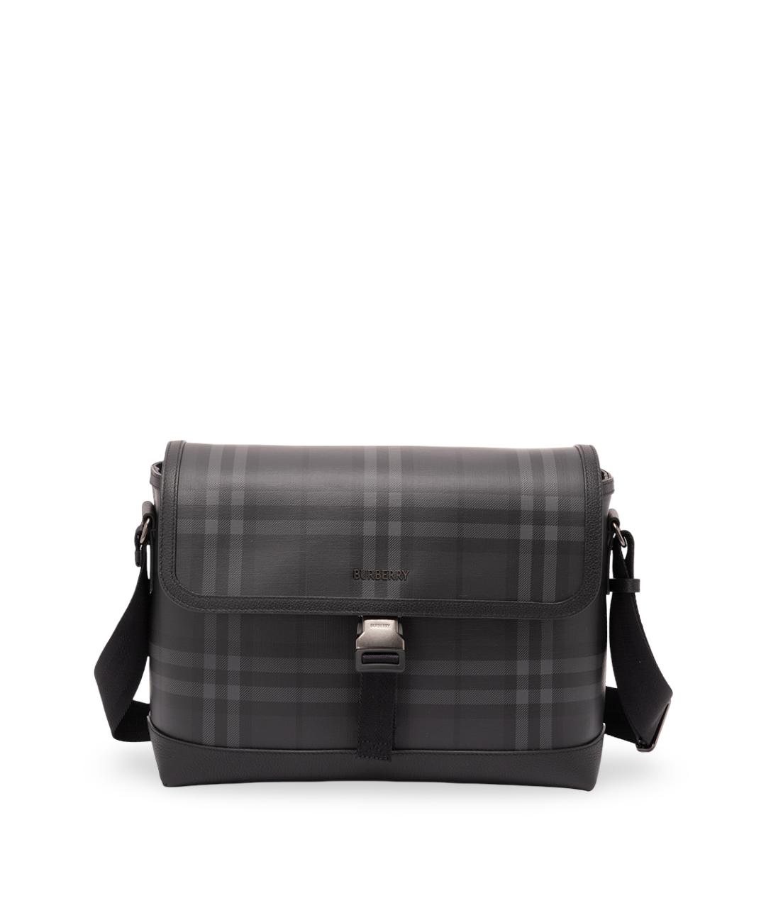 BURBERRY Серая синтетическая сумка на плечо, фото 1