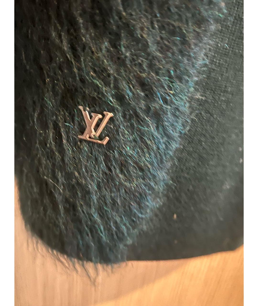 LOUIS VUITTON Зеленое шерстяное платье, фото 4