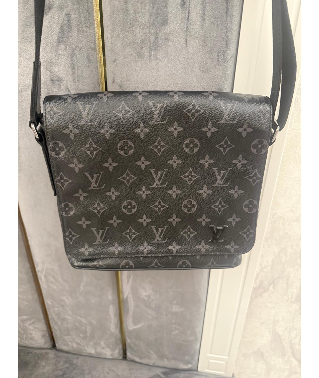LOUIS VUITTON Черная сумка на плечо, фото 6