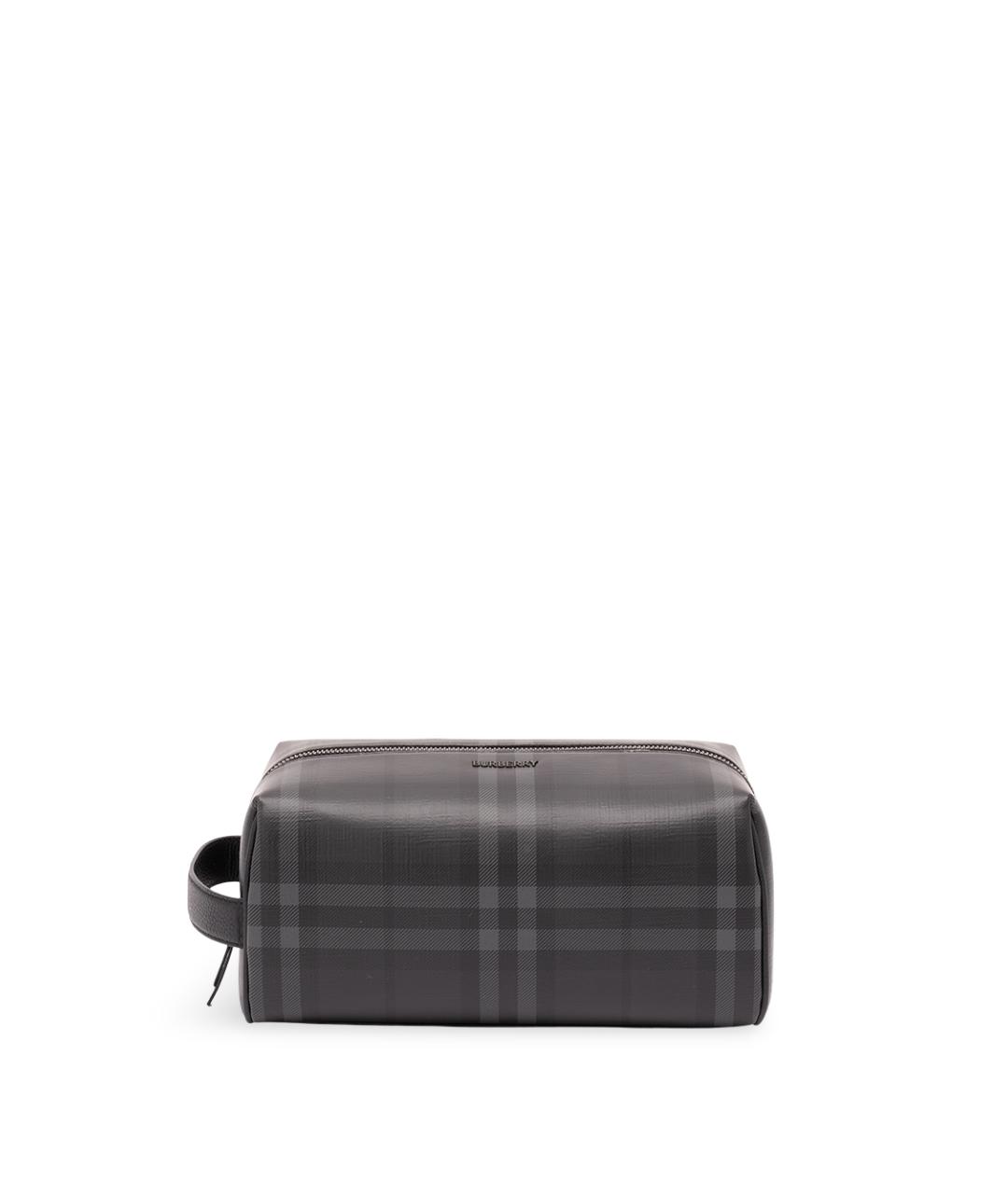BURBERRY Серая синтетическая барсетка, фото 1