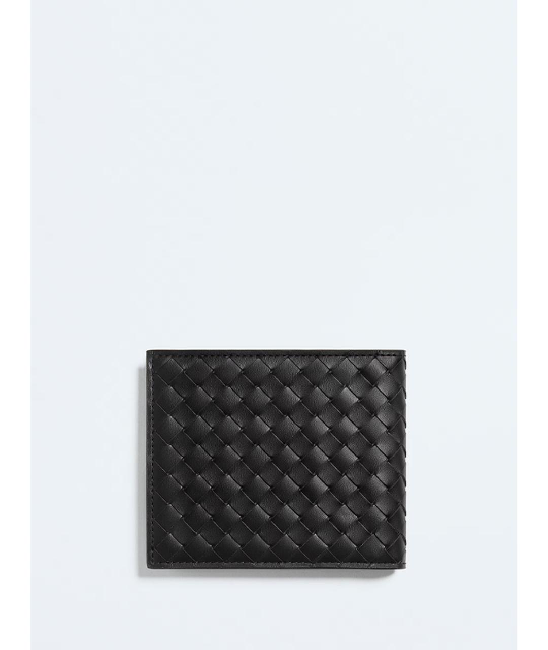 BOTTEGA VENETA Черный кожаный кошелек, фото 2