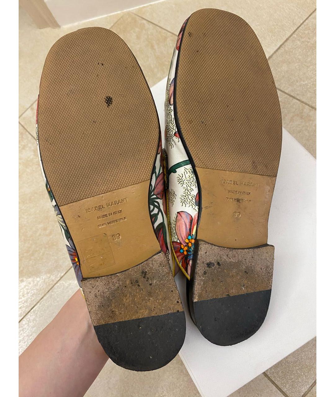 ISABEL MARANT Мульти кожаные мюли, фото 7