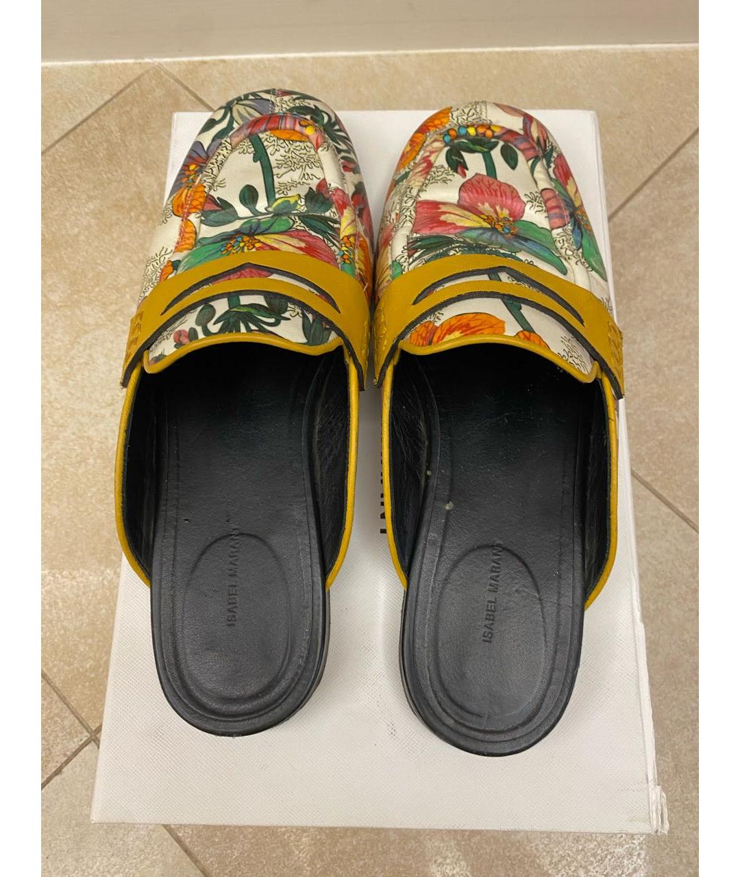 ISABEL MARANT Мульти кожаные мюли, фото 3