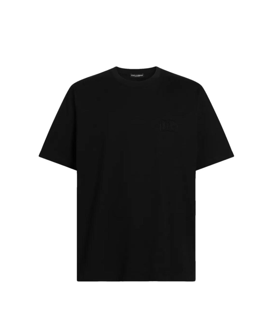 DOLCE&GABBANA Черная хлопковая футболка, фото 1