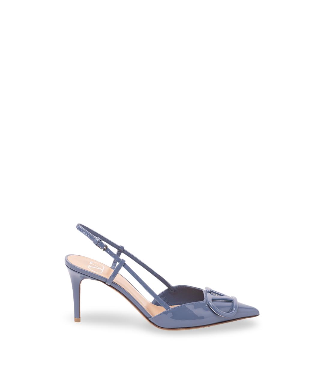 VALENTINO Голубые туфли из лакированной кожи, фото 1