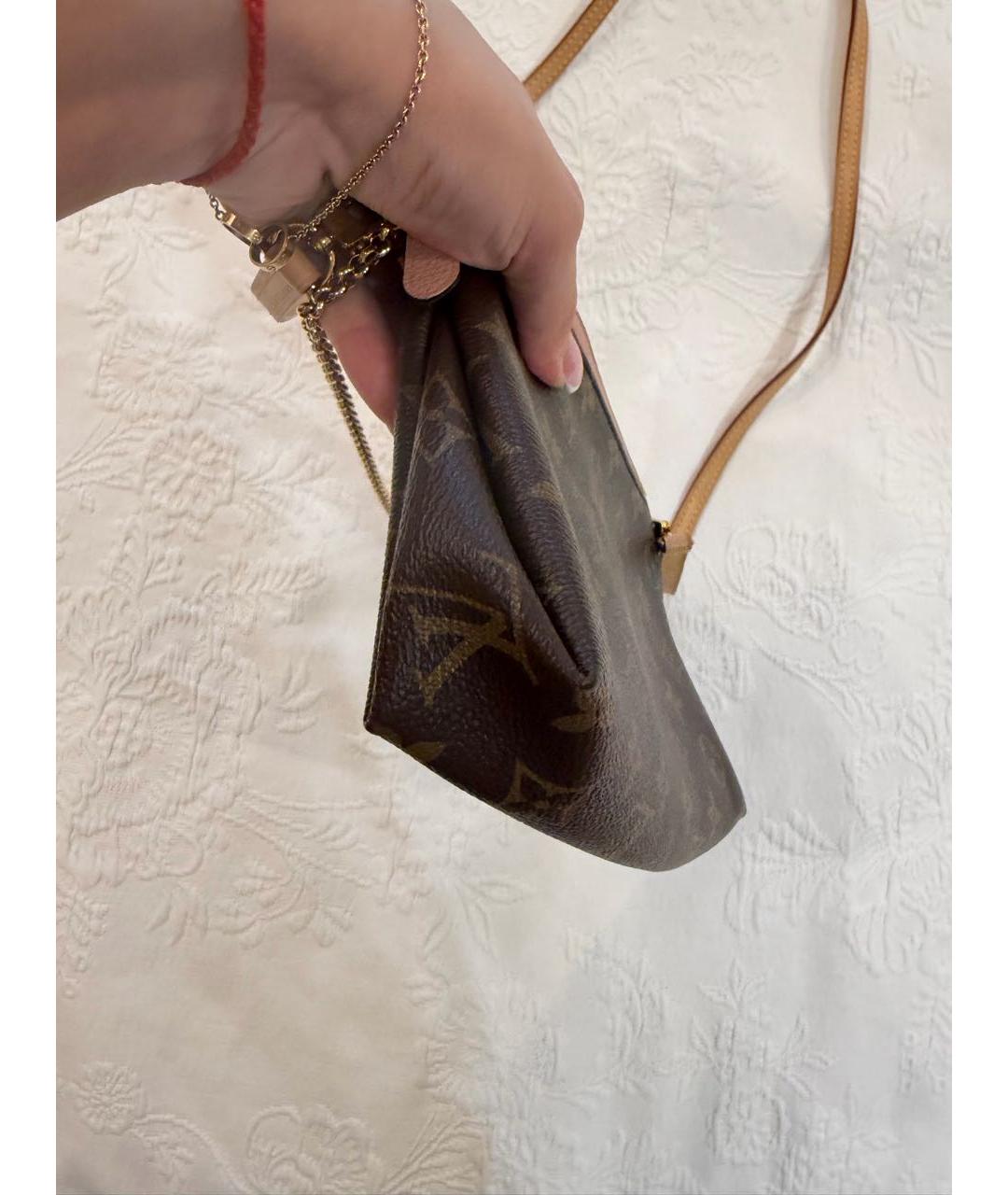 LOUIS VUITTON Коричневая сумка через плечо, фото 7